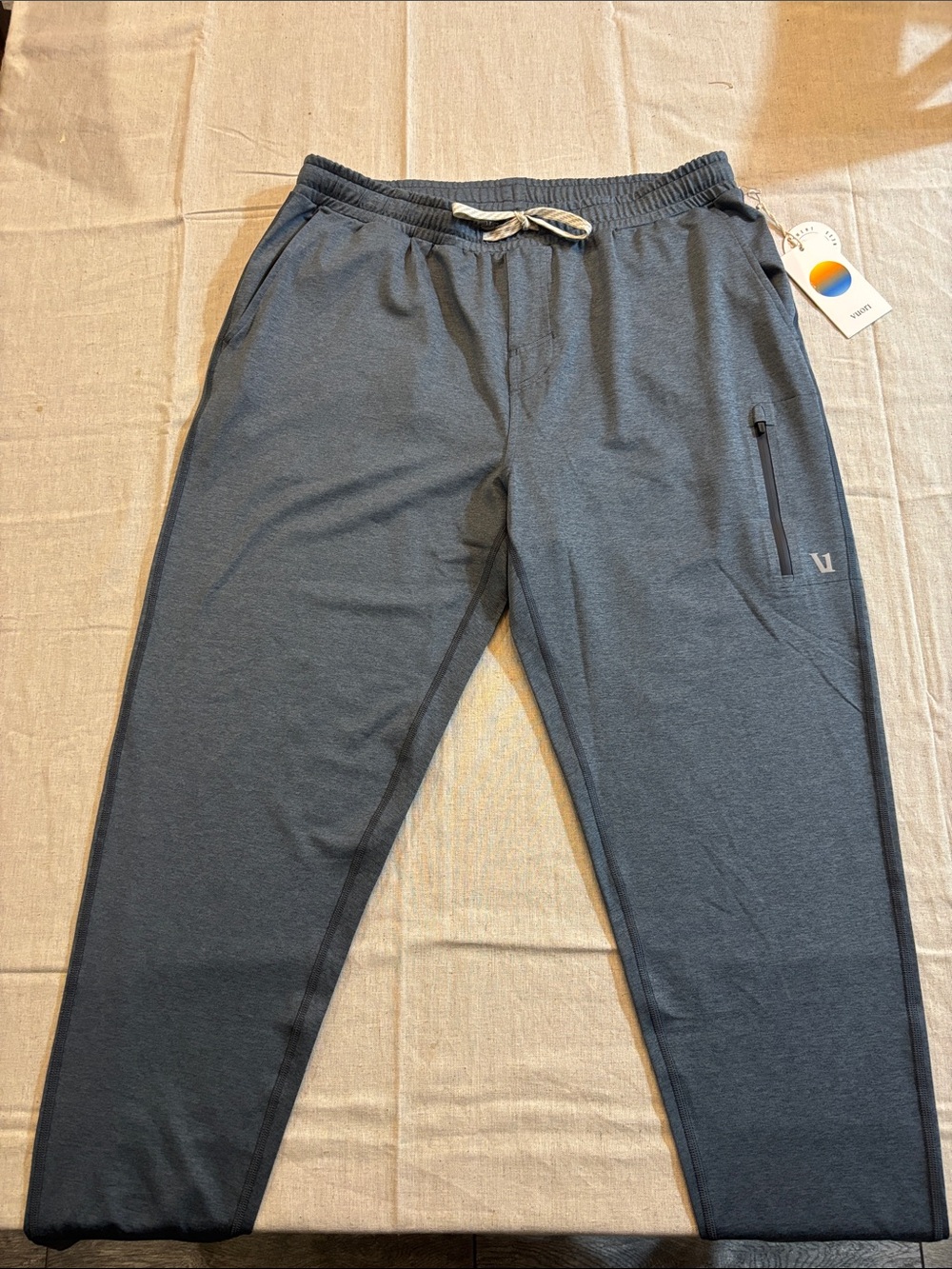 Vuori Men's Sunday Performance Performance Jogger 28” In Blue Sea Heather Size L